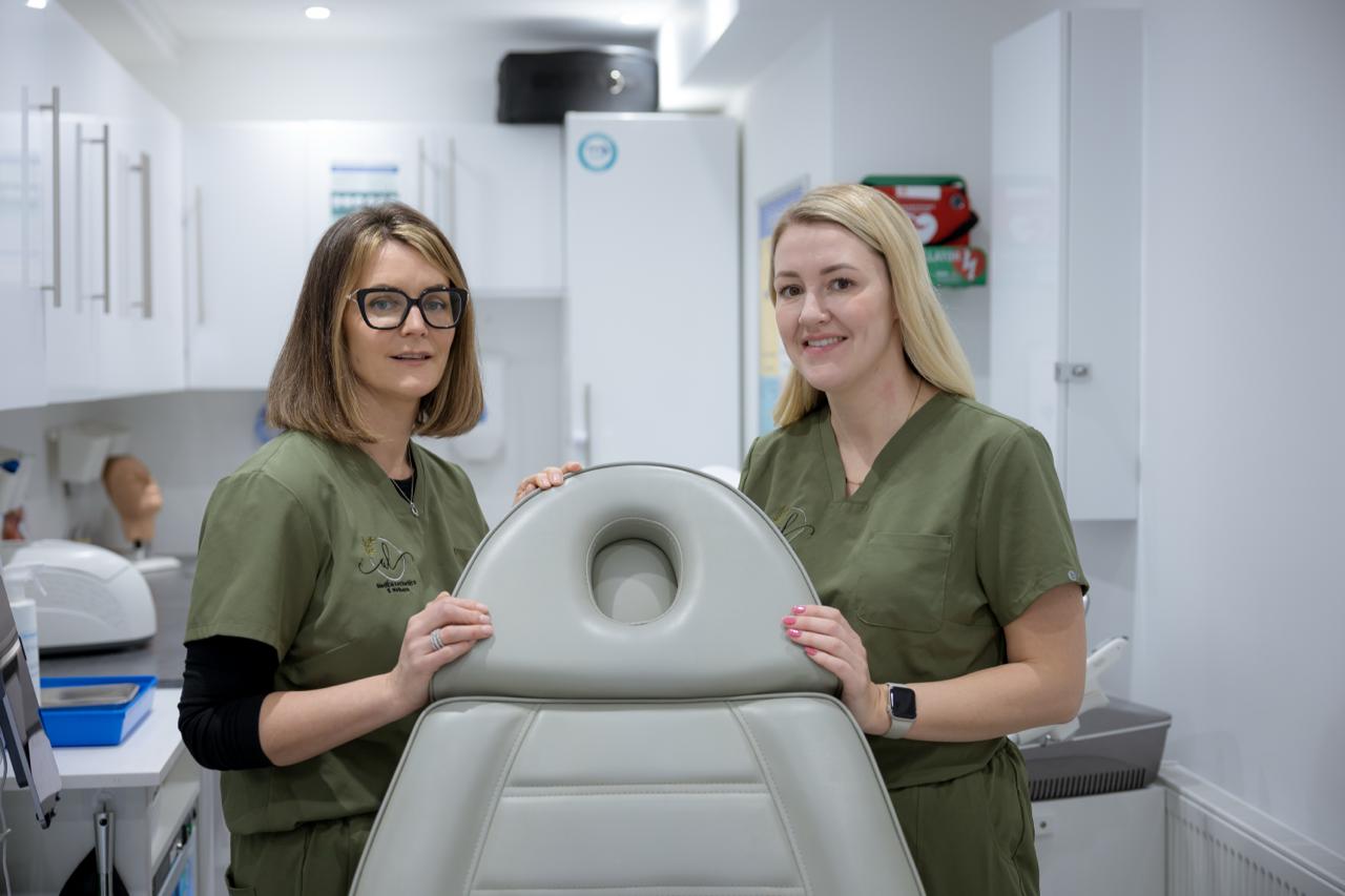 Amy Lamb and Lucy at AL Medical Aesthetics & Wellness in Bramhall